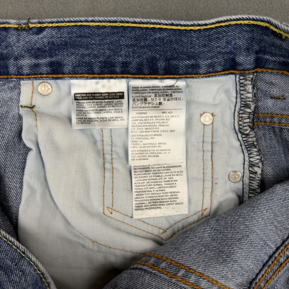 Levis 550 Relaxed Fit Jeans Mens 40x32 Blue Medium Wash Tapered Leg‎ 00550-4891